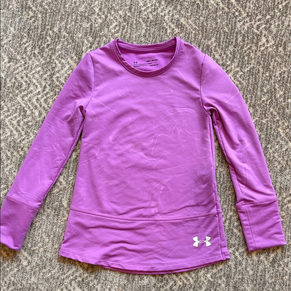 Under Armour cold gear Kids' Long Sleeve Shirt in Lavender, size S